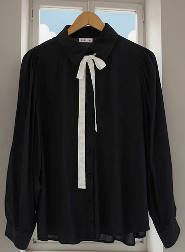 Camisa C/frunce Hombros Y Puño De Poplin Talle 6 - 10 Cci