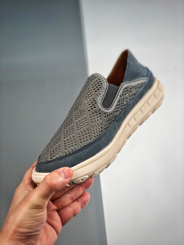 Calzado Ecco Zapatos Perezosos, Zapatos Casuales De Malla Y