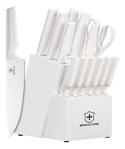 Bravestone Juego De Cuchillos Para Cocina Con Bloque, Juego