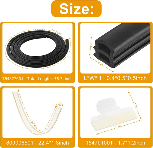 154827601 Kit Combinado De Sello De Puerta Inferior Para Lav