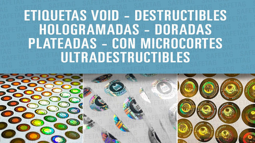 Etiquetas Seguridad Computacion Computadoras Faja Garantia