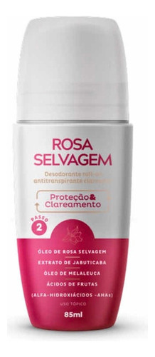 Antitranspirante roll on Rosa Selvagem Antiperspirante neutro