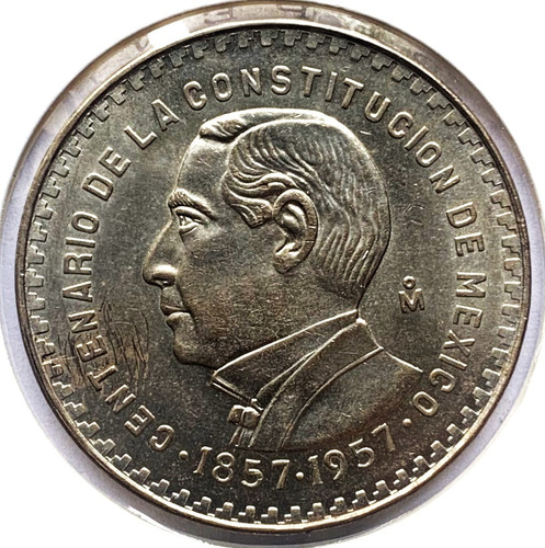 1 Peso Juárez  1957 Mo     Excelente Condición  (no.3)