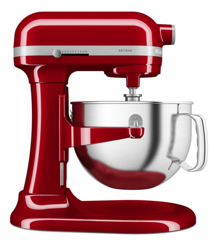 Batidora Tazón Elevable De 5.6l Roja - Kitchenaid Color Rojo Frecuencia 50 60 Hz