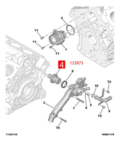 Para Motor C5 C6 C8 406 407 605 607 807 Cool-fs