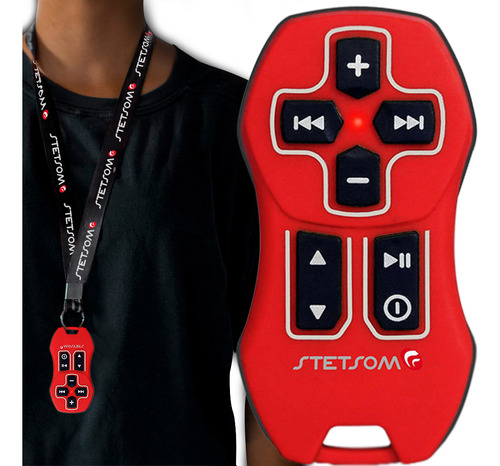 Controle Remoto Alcance Control Stetsom Sx 200m Vermelho