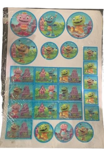 70 Stickers Para Candy De Henry Monstruito