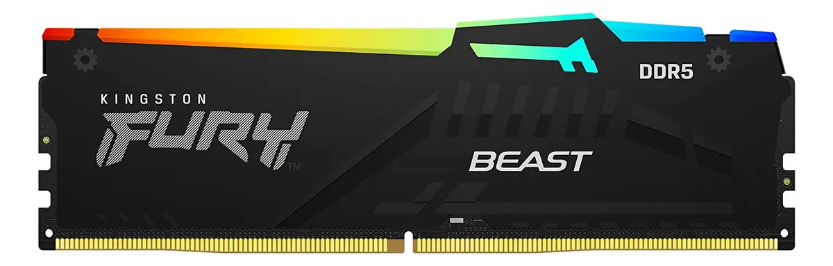 Memoria RAM Fury Beast gamer color negro 32GB 1 Kingston KF556C40BBA-32