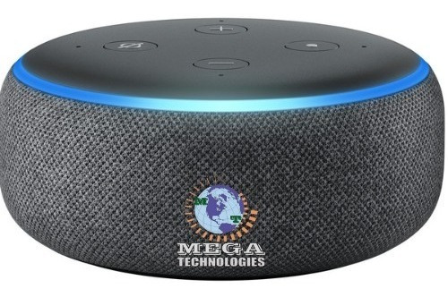 Amazon - Echo Dot (3rd Gen)  Charcoal