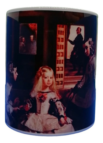 Taza Pintura Las Meninas / Diego Velázquez Color Blanco Taza Arte