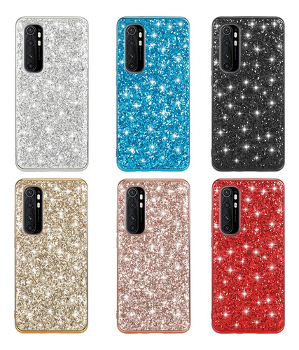 Funda Glitter Tpu Strass Para Xiaomi Mi Note 10 Lite 