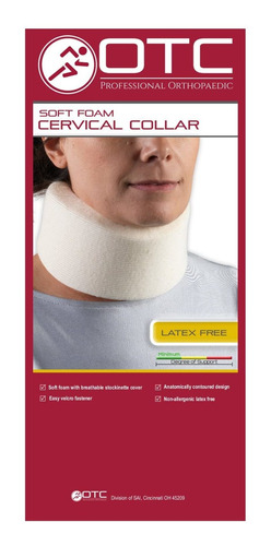 Otc Cervical Collar, Soft Foam, Neck Support Brace, X-small,