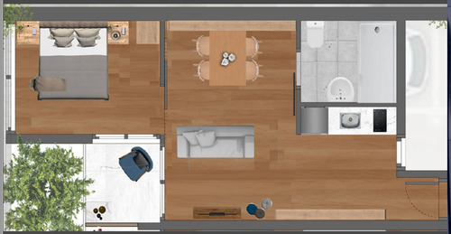 Imagen 12 de 17 de Venta Apto 1 Dormitorio Balcon Garaje Tres Cruces