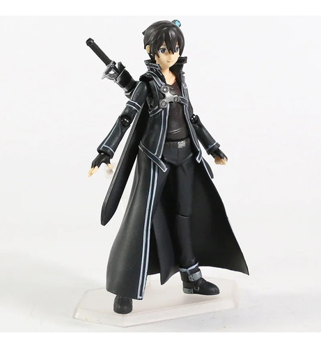 Kirito Sword Art Online Con Base Y Accesorios