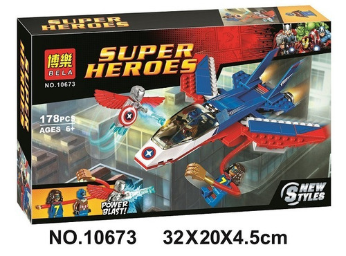 Super Heroes Marca Bela Capitan America Compatible Con Lego