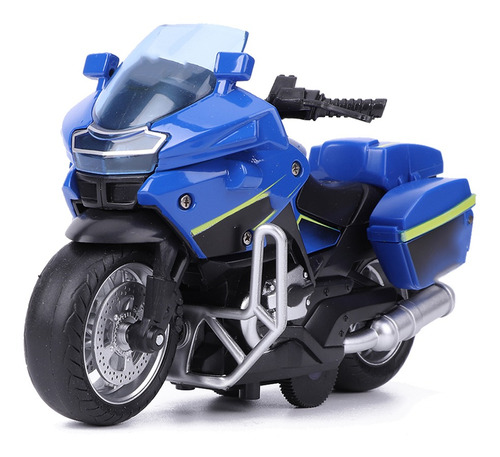 Alloy Motorbike Model Toy 1/14 Simulation Patrol Police Moto