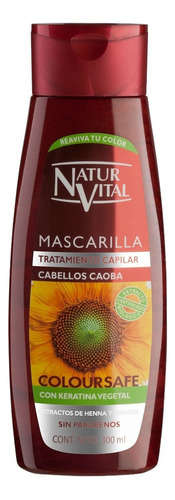 Mascarilla Capilar Henna Y Keratina Vegetal Cabellos Caoba