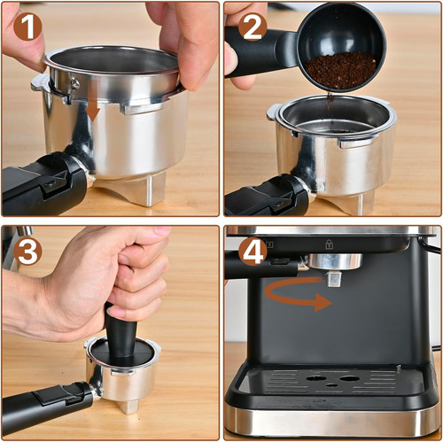 Máquina De Espresso Oveisn Home Cafetera Espresso Café