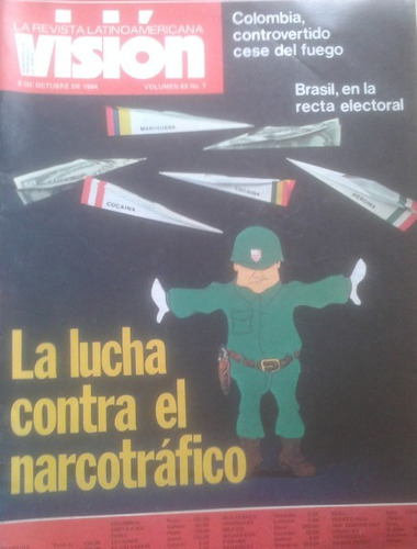 Revista Visión 8 Octubre 1984 / Lucha Contra Narcotráfico