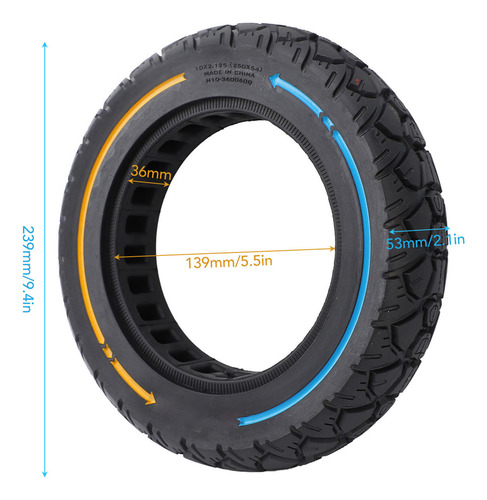 Neumáticos Sin Cámara Para Scooter Eléctrico 10x2.125, Neumá