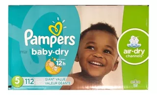 Pañales Pampers Baby Dry , Etapa 5, 112 Pañales