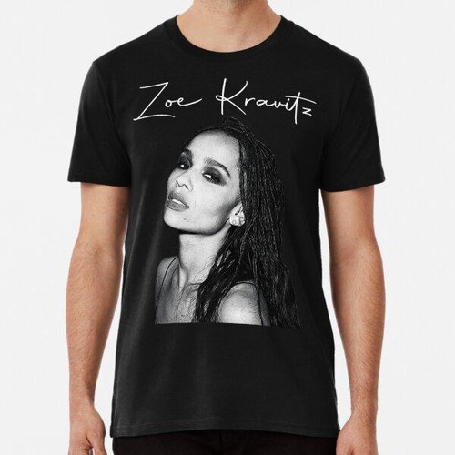 Remera Arte De Zoe Kravitz Algodon Premium