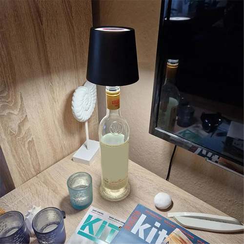 Lámpara De Mesa Con Luz Nocturna Para Botella De Vino