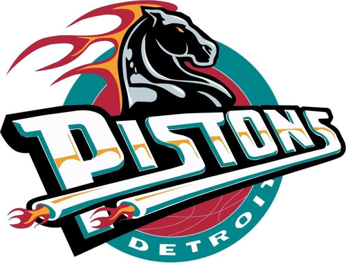 Detroit Pistons Nba Baloncesto Deporte Decoración Vini...
