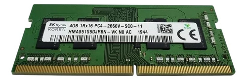Memória Ram Ch Hynix 4gb Ddr4 3200mhz Pc4-25600 Sodimm Nova