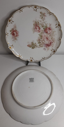 Plato De Porcelana Limoges Franck Haviland Decoración X 2 U