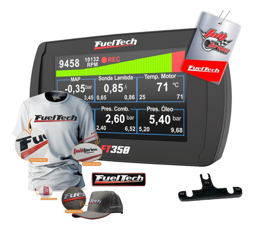 Fueltech Ft350 S/ Chic + Mega Brinde +camiseta Branca Gel+bc