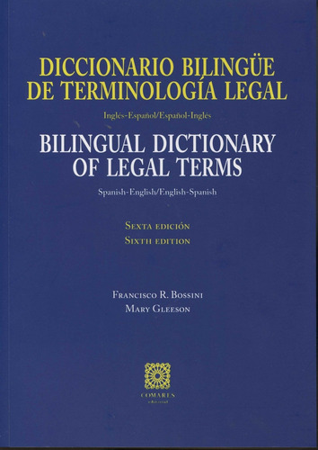 Diccionario Bilingue De Terminologia Legal