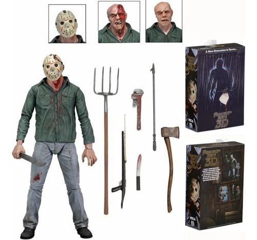 Friday The 13th Part Iii 3d Jason Voorhees Acción Figura