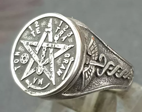 Atravesar mamífero proyector Anillo Tetragramaton Nudo Bruja Plata 1,5 Cm 10 Gr Art 1265 | Envío gratis