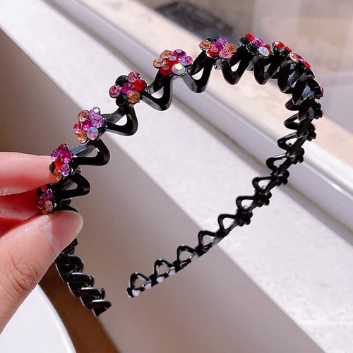 Diadema Con Diamantes De Imitación, 2 Unidades, Moderna, Ant