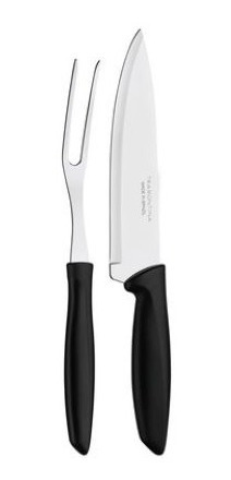 Imagen 1 de 2 de Set Asado Dos Piezas Cuchillo Y Trinchante Plenus Tramontina