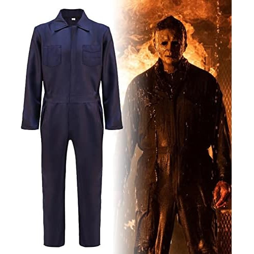 Myers Costume, Comfort Adult Halloween Costume Jumpsuit...