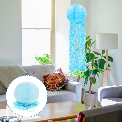 Faroles Colgantes Con Forma De Globo, Medusas, De Papel