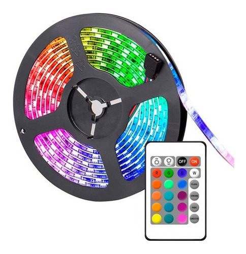 Tira Led Luces Colores Autoadhesivas Exterior Control Remoto