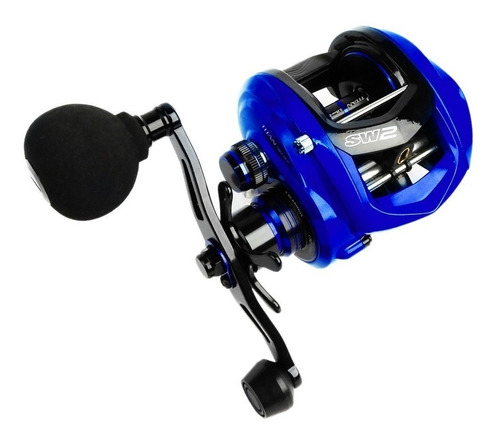 Reel rotativo Marine Sports Titan SW2 derecho color azul