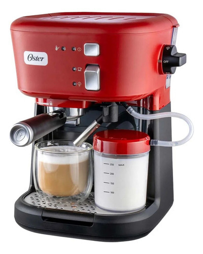 Cafetera Espresso Capuccino Prima Latte Jr.oster Color Rojo
