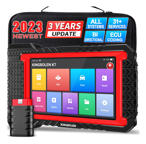 Kingbolen K7 Obd2 Scanner Bluetooth, Actualizacion Gratuita 