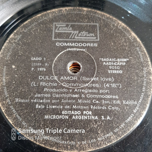 Simple Commodores Tamla Motown C16