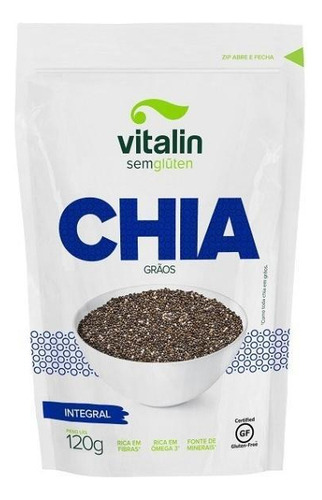 Chia Grãos Integral 120g - Vitalin