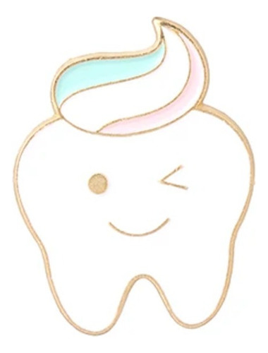 Broche Pin Dentista Regalo Diente Cepillo Odontologia