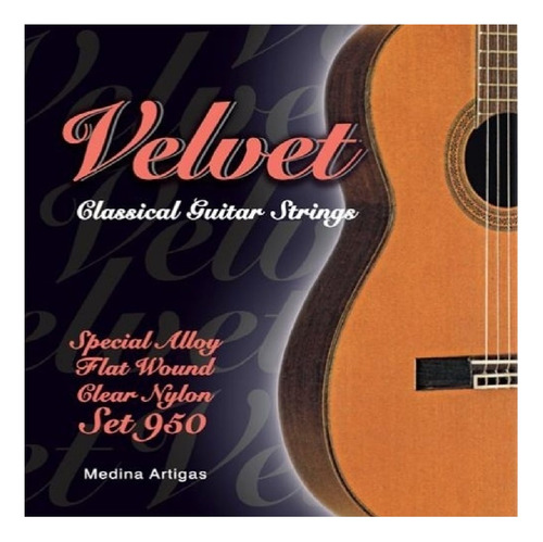 Encordado Guitarra Criolla Medina Artigas Velvet Flat 950