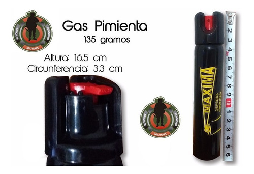 Imagen 3 de 7 de Gas Pimienta Lacrimogeno 135 Gramos Paquete 10 Piezas 100% Llenos
