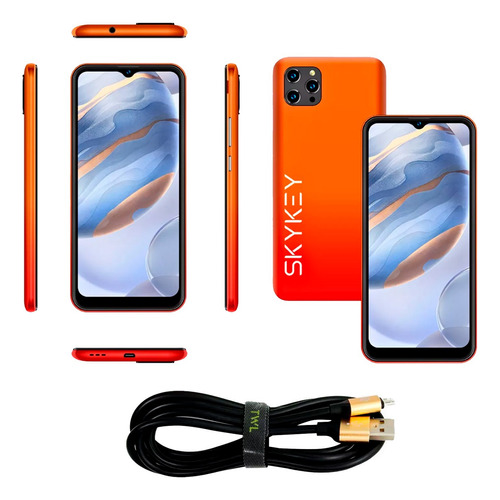 Celular Skykey Novi Dual Sim  Ram 2 Gb+16gb + 10 Cables V8 De 2m