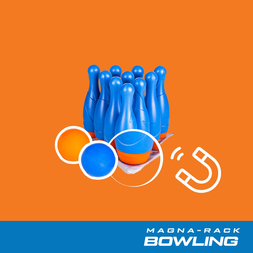 Magnarack Bowling Con 10 Bolos 2 Bolas Y Tapete De Juego Nombre Del Diseño