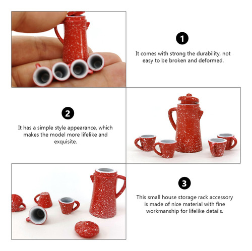1 Juego De Accesorios Realistas Para El Té De La Tarde, Casa